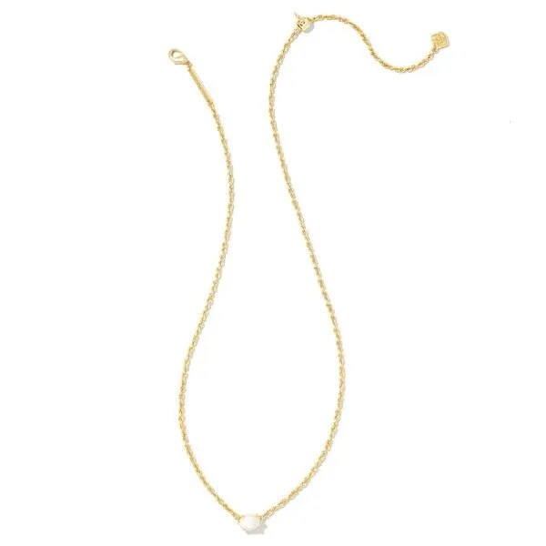 14k Gold Plated Cailin Pendant Necklace with Ivory MOP Image 2 Dickinson Jewelers Dunkirk, MD