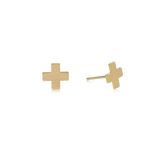 14k Gold Filled Signature Cross Stud Earrings Dickinson Jewelers Dunkirk, MD