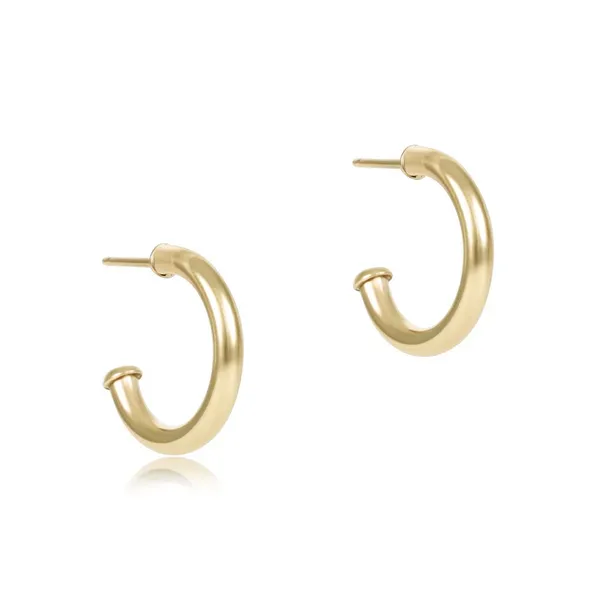 14k Gold Filled Round Post Hoop Earrings Dickinson Jewelers Dunkirk, MD