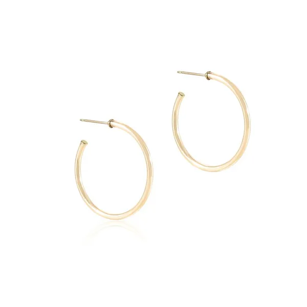 14k Gold Filled Smooth Hoop Earrings Dickinson Jewelers Dunkirk, MD