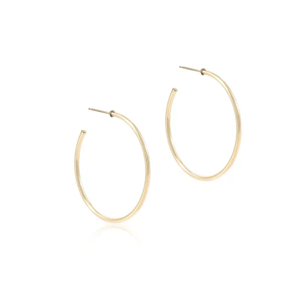 14k Gold Filled Smooth Round Hoop Earrings Dickinson Jewelers Dunkirk, MD