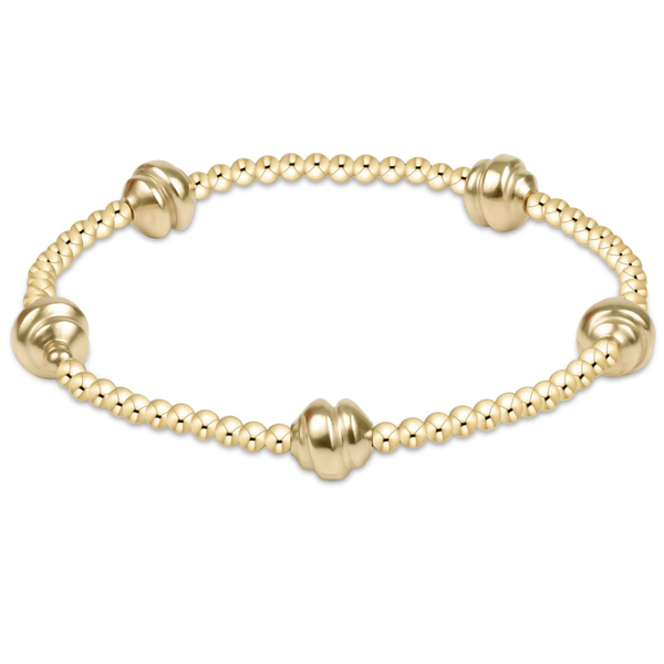14k Gold Filled Small Beaded Stretch Bracelet Dickinson Jewelers Dunkirk, MD