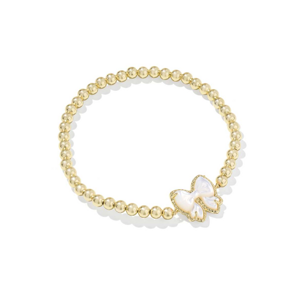 14k Gold Plated Bow Stretch Bracelet Dickinson Jewelers Dunkirk, MD