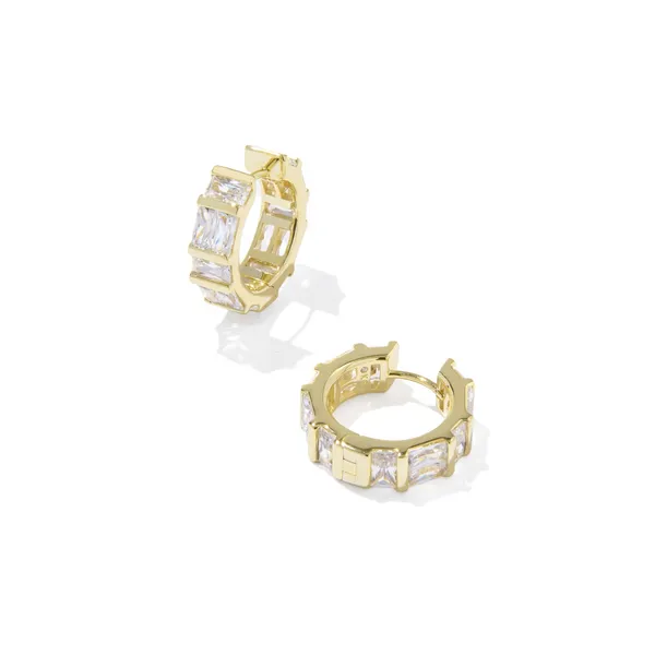 14k Gold Plated "Jamie" Huggie Earrings Dickinson Jewelers Dunkirk, MD
