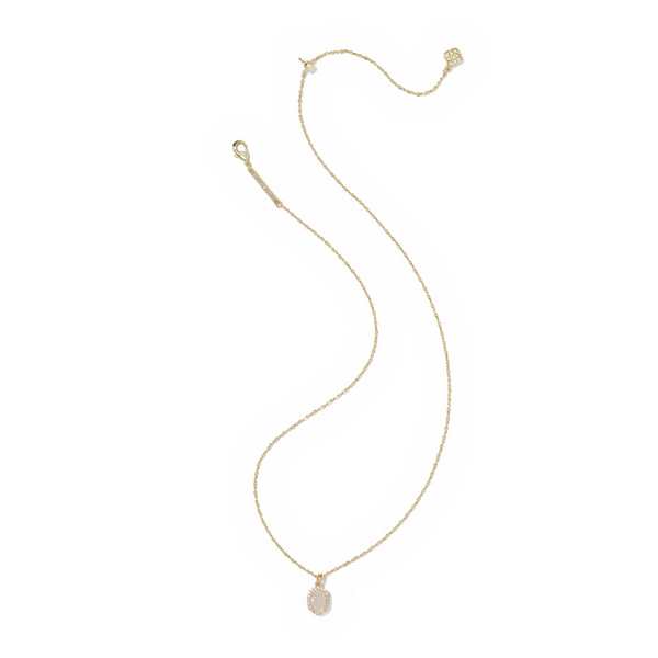 14k Gold Plated Crystal Frame Pendant Necklace Image 2 Dickinson Jewelers Dunkirk, MD