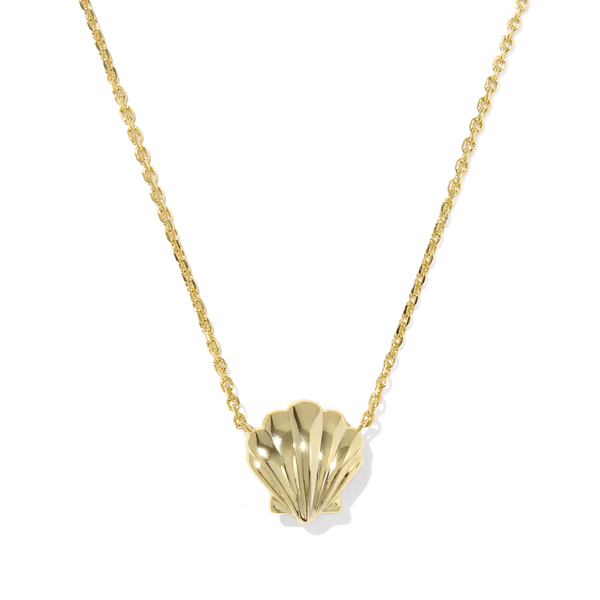 14k Gold Plated Shell Pendant Necklace in Abalone Image 2 Dickinson Jewelers Dunkirk, MD