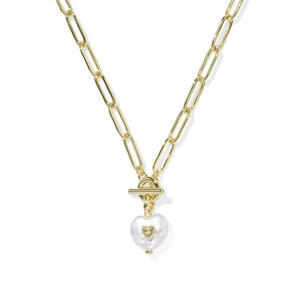 14Kt Gold Plated Heart Pendant Necklace Dickinson Jewelers Dunkirk, MD