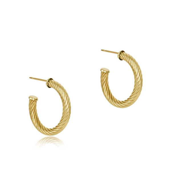 14k Gold Filled Textured Hoop Earrings Dickinson Jewelers Dunkirk, MD