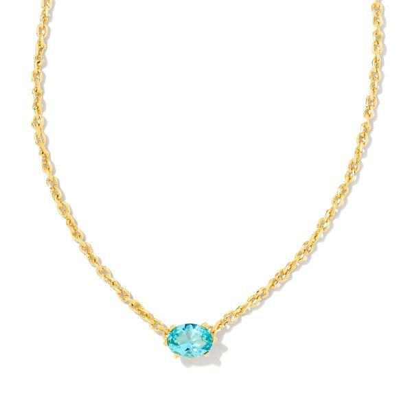 Cailin Pendant Necklace in Aqua Crystal Dickinson Jewelers Dunkirk, MD