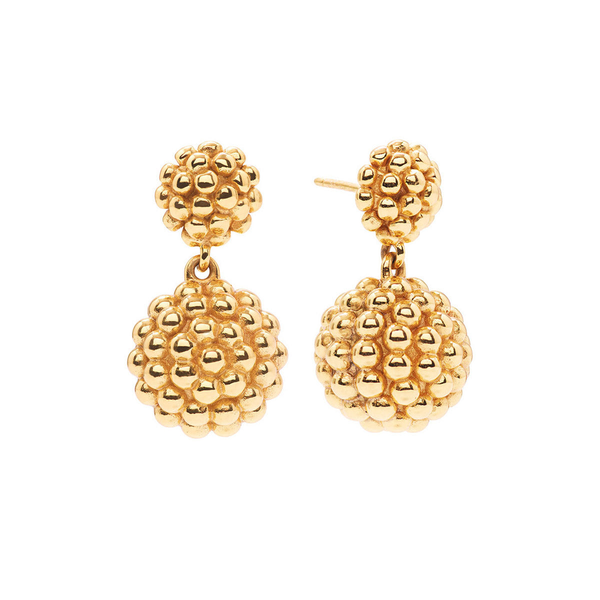 18k Gold Plated Double Drop Earrings Dickinson Jewelers Dunkirk, MD