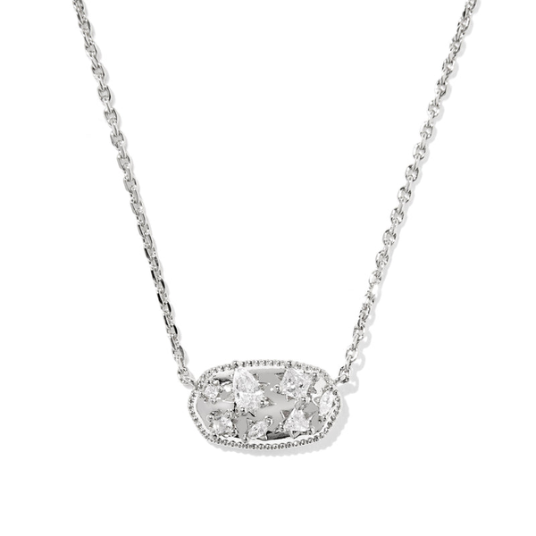 Rhodium Plated Pendant Necklace Dickinson Jewelers Dunkirk, MD