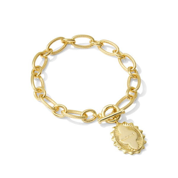 14k Gold Plated Link Chain Bracelet Dickinson Jewelers Dunkirk, MD