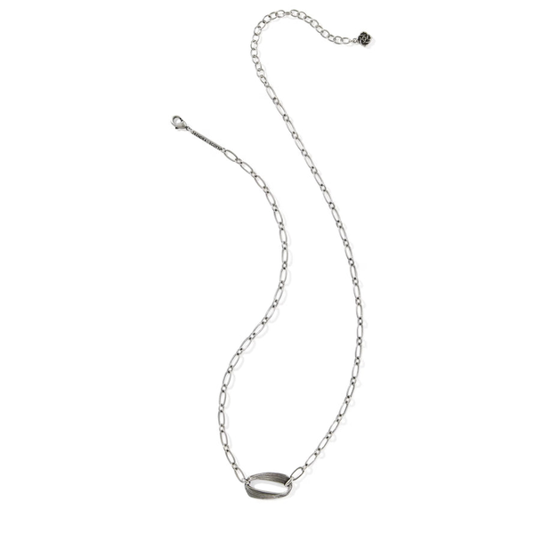 Vintage Silver Plated Short Pendant Necklace Image 2 Dickinson Jewelers Dunkirk, MD