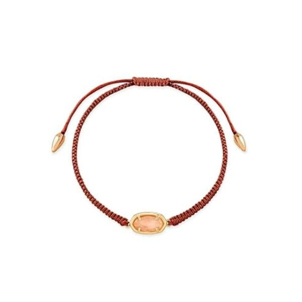 Kendra Scott Grayson Red Cord Friendship Bracelet In Blush Wood Dickinson Jewelers Dunkirk, MD