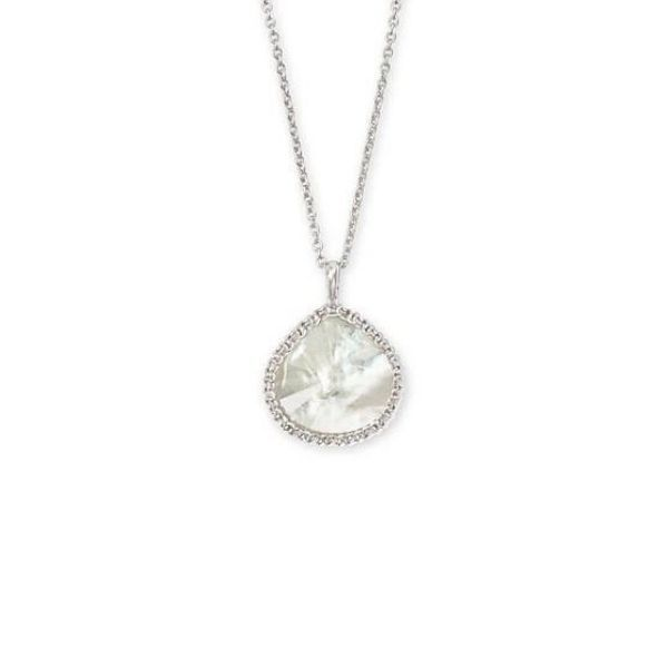 Kendra Scott Kenzie Silver Pendant Necklace In Ivory Mother-Of-Pearl Dickinson Jewelers Dunkirk, MD