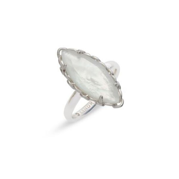 Kendra Scott Gwenyth Cocktail Ring In Ivory Mother-Of-Pearl - size 8 Dickinson Jewelers Dunkirk, MD