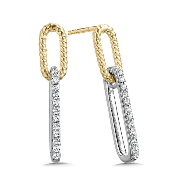 Diamond Paperclip Earrings Diedrich Jewelers Ripon, WI