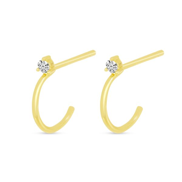 Diamond Huggie Earrings Diedrich Jewelers Ripon, WI