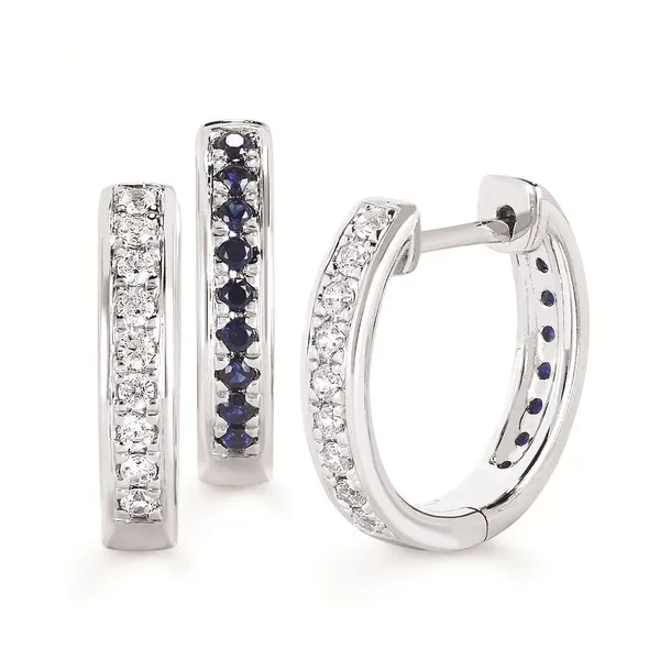 Sapphire and Diamond Earrings Diedrich Jewelers Ripon, WI
