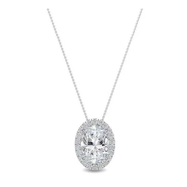 Lab Grown Diamond Halo Pendant Diedrich Jewelers Ripon, WI
