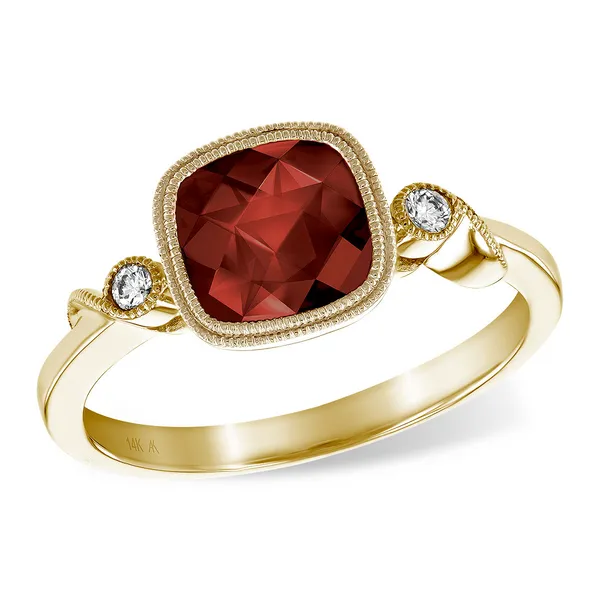 Garnet and Diamond Fashion Ring Diedrich Jewelers Ripon, WI