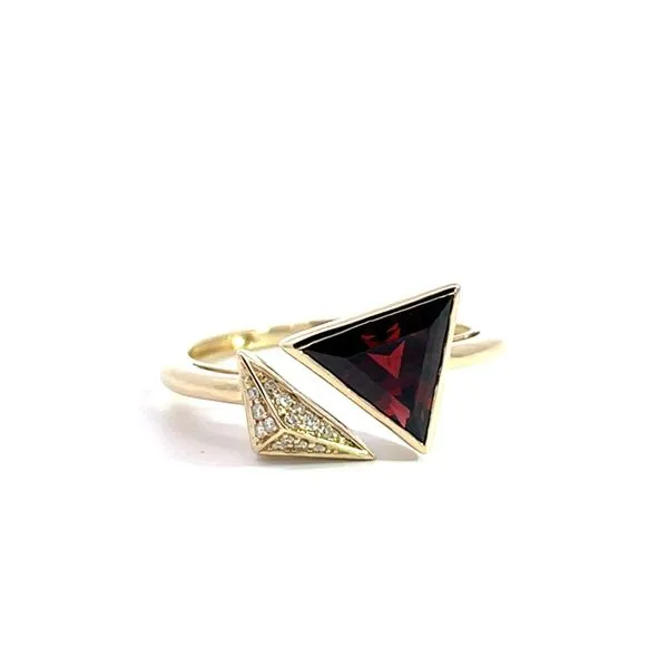 Garnet and Diamond Ring Diedrich Jewelers Ripon, WI