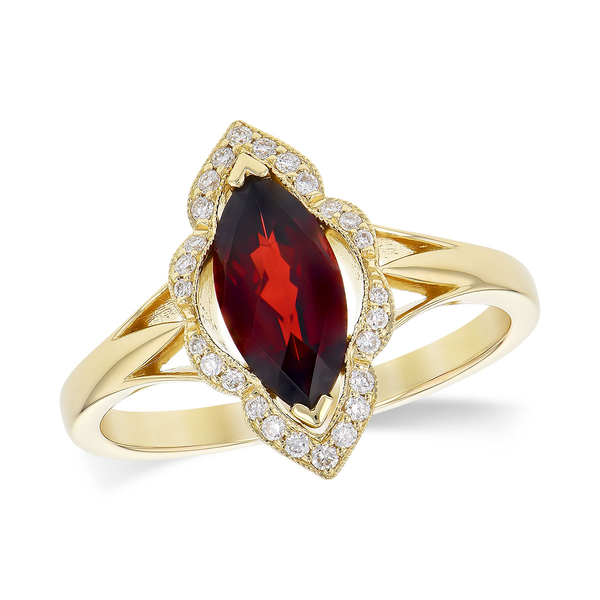 Garnet Ring Diedrich Jewelers Ripon, WI