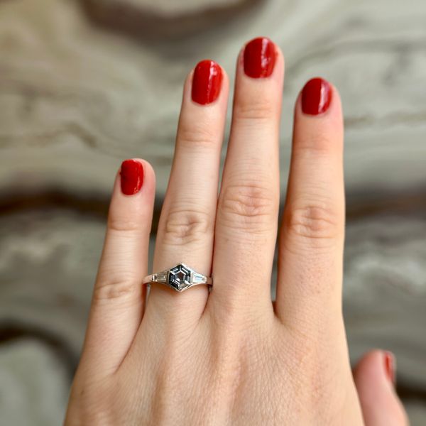Grey Spinel Ring Image 2 Diedrich Jewelers Ripon, WI