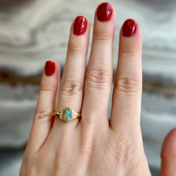 Opal Ring Image 2 Diedrich Jewelers Ripon, WI