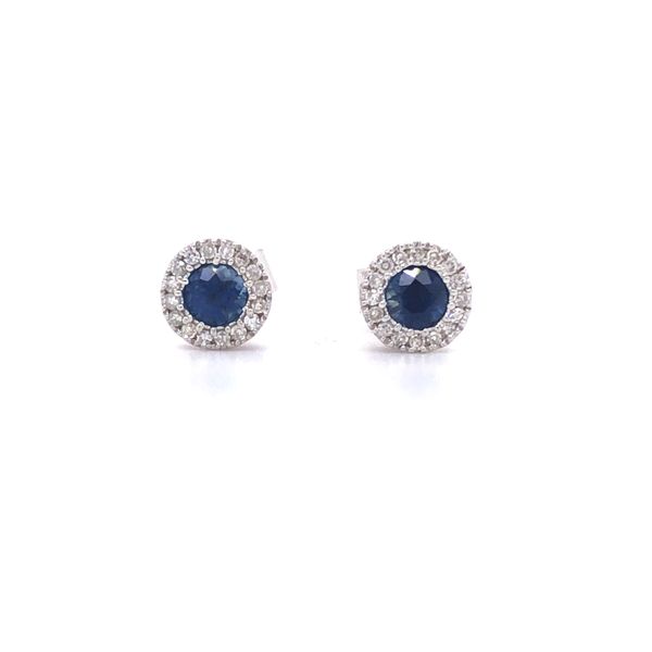 Sapphire and Diamond Earrings Diedrich Jewelers Ripon, WI