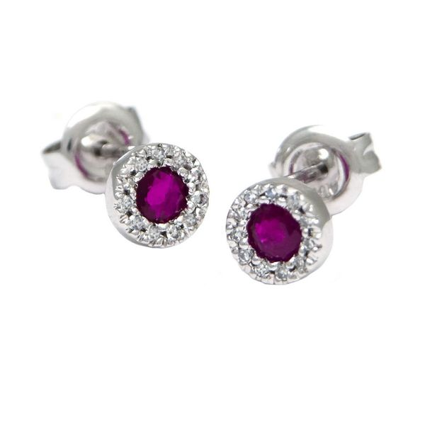 Ruby & Diamond Earrings Diedrich Jewelers Ripon, WI