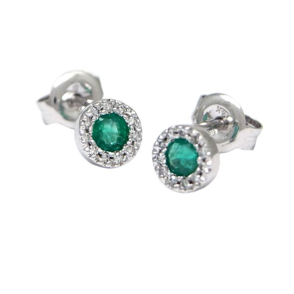 Emerald & Diamond Earrings Diedrich Jewelers Ripon, WI
