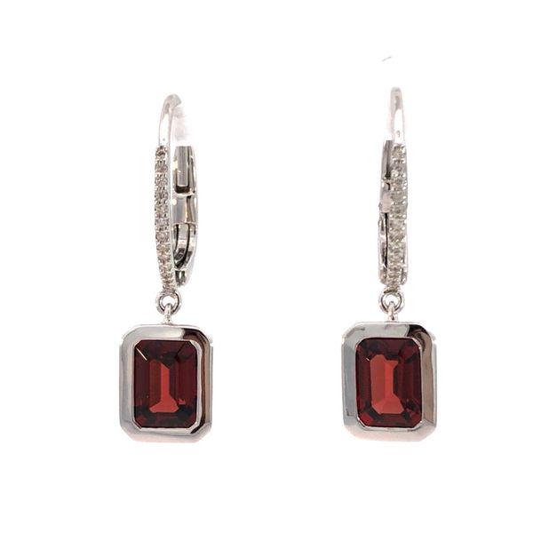 Garnet and Diamond Earrings Diedrich Jewelers Ripon, WI