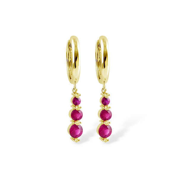 Ruby and Diamond Earrings Diedrich Jewelers Ripon, WI