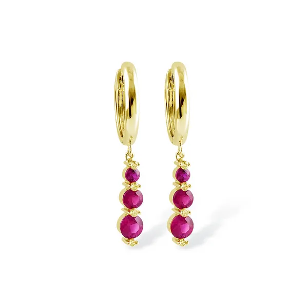 Ruby and Diamond Earrings Diedrich Jewelers Ripon, WI