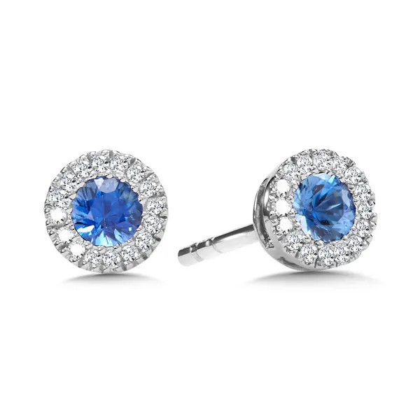 Sapphire and Diamond Earrings