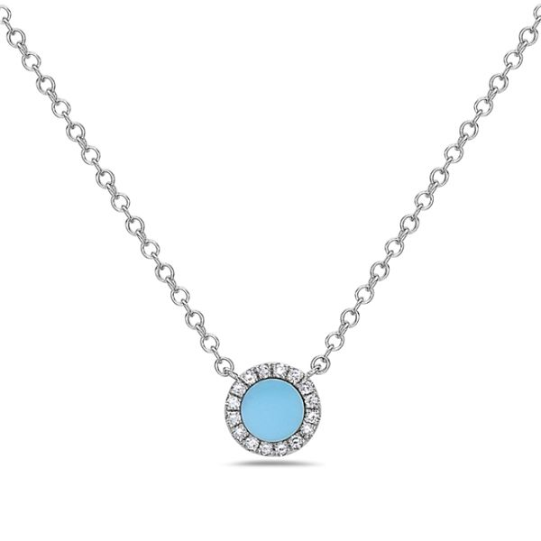 Turquoise & Diamond Pendant Diedrich Jewelers Ripon, WI