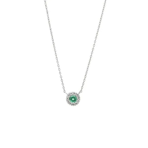 Emerald & Diamond Pendant Diedrich Jewelers Ripon, WI