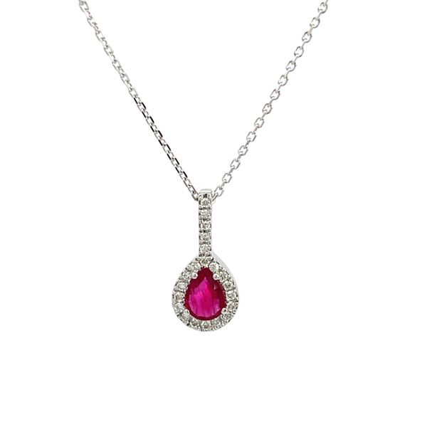 14kt Ruby and Diamond Pendant Diedrich Jewelers Ripon, WI