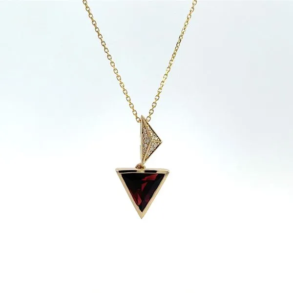 Garnet and Diamond Pendant Diedrich Jewelers Ripon, WI