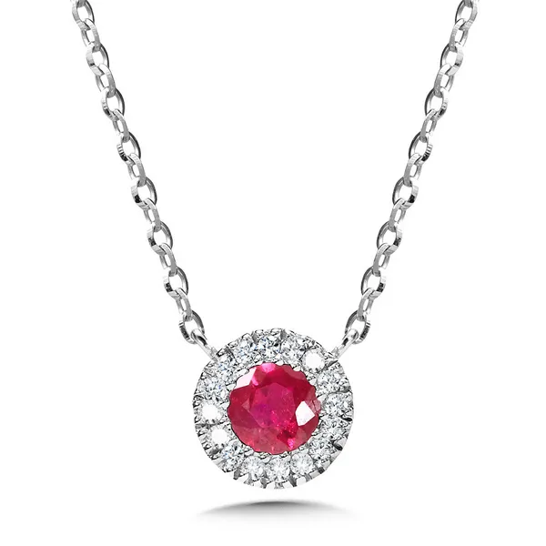 Ruby and Diamond Pendant