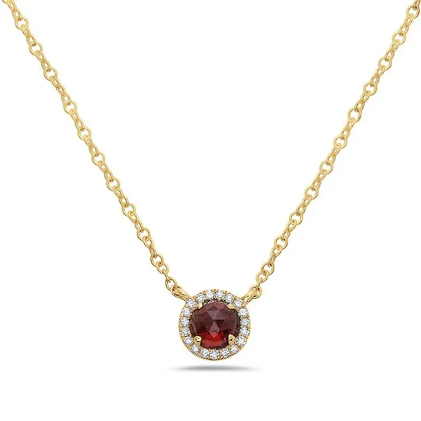 Garnet and Diamond Pendant