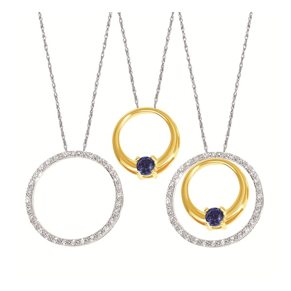 Sapphire and Diamond Pendant Diedrich Jewelers Ripon, WI