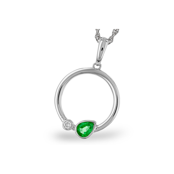 Emerald and Diamond Pendant Diedrich Jewelers Ripon, WI