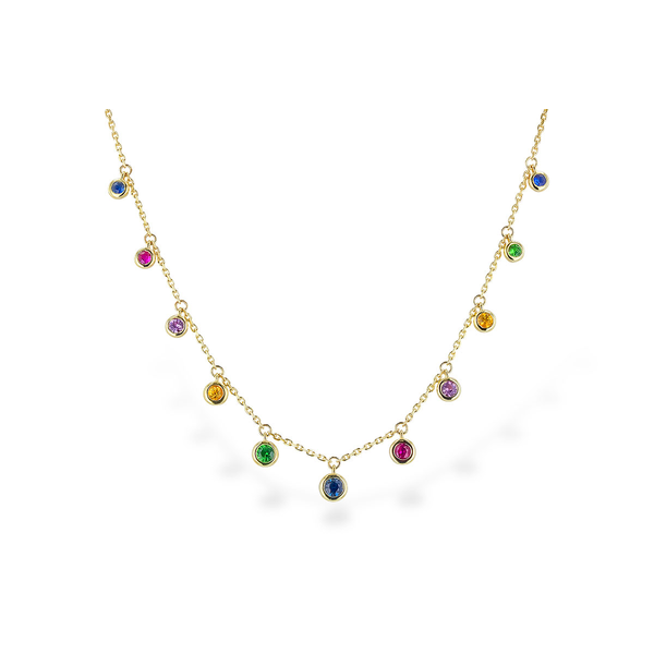 Sapphire & Garnet Necklace Diedrich Jewelers Ripon, WI