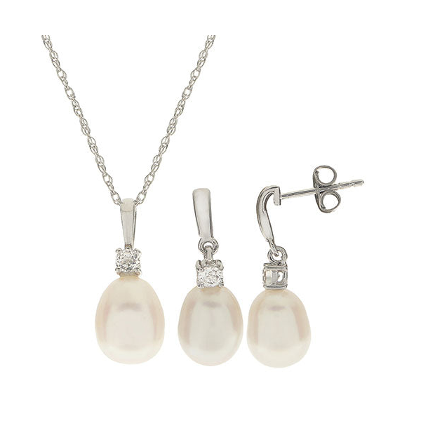 Sterling Silver Pearl Set Diedrich Jewelers Ripon, WI