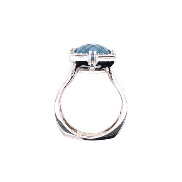 Sterling Silver Aqua Quartz Ring Image 2 Diedrich Jewelers Ripon, WI