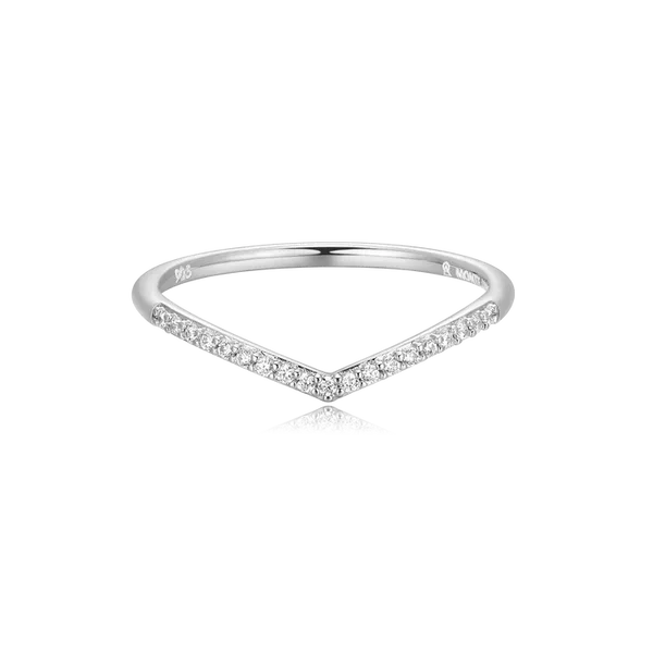 Sterling Silver Lab Grown Diamond Ring
