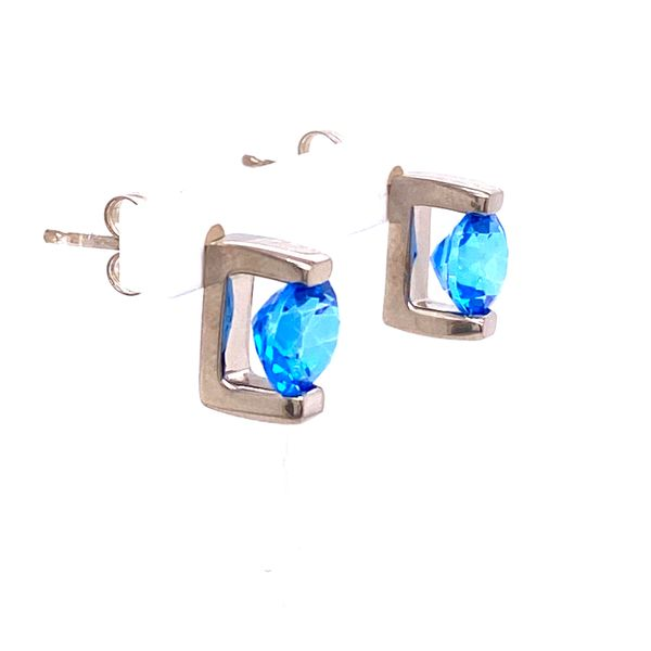 Blue Topaz Earrings Image 2 Diedrich Jewelers Ripon, WI