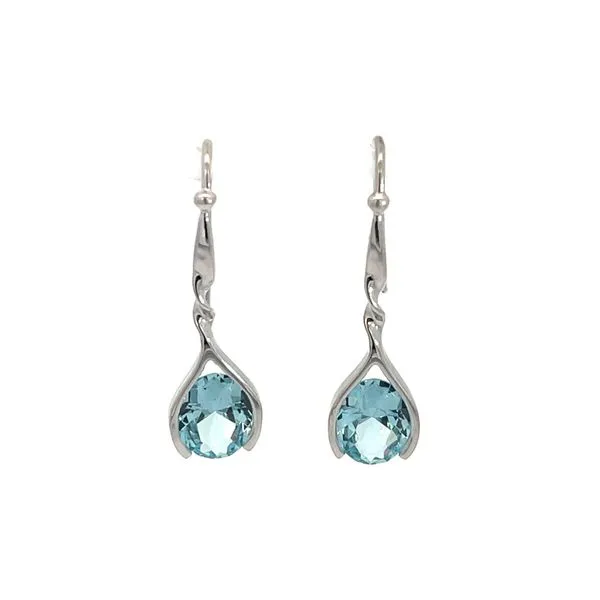 Sterling Silver Aqua Quartz Earrings Diedrich Jewelers Ripon, WI